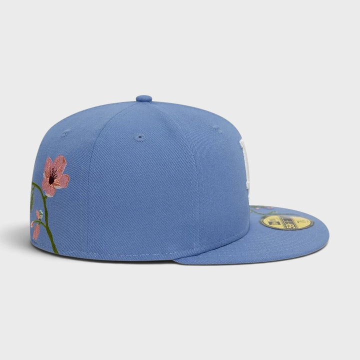 New Era MLB Floral 59Fifty LA Dodgers skyblue