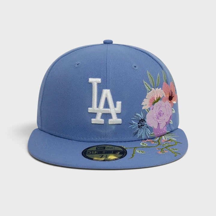 New Era MLB Floral 59Fifty LA Dodgers skyblue