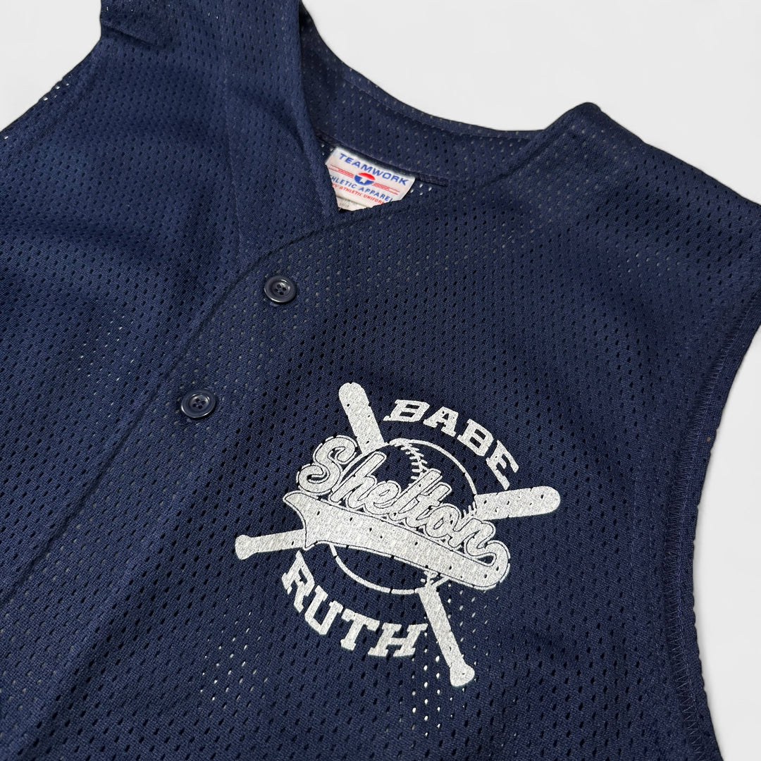 Teamwork Athletic Apparel Babe Ruth Shelton Baseball jersey navy XL - Shop-Tetuan