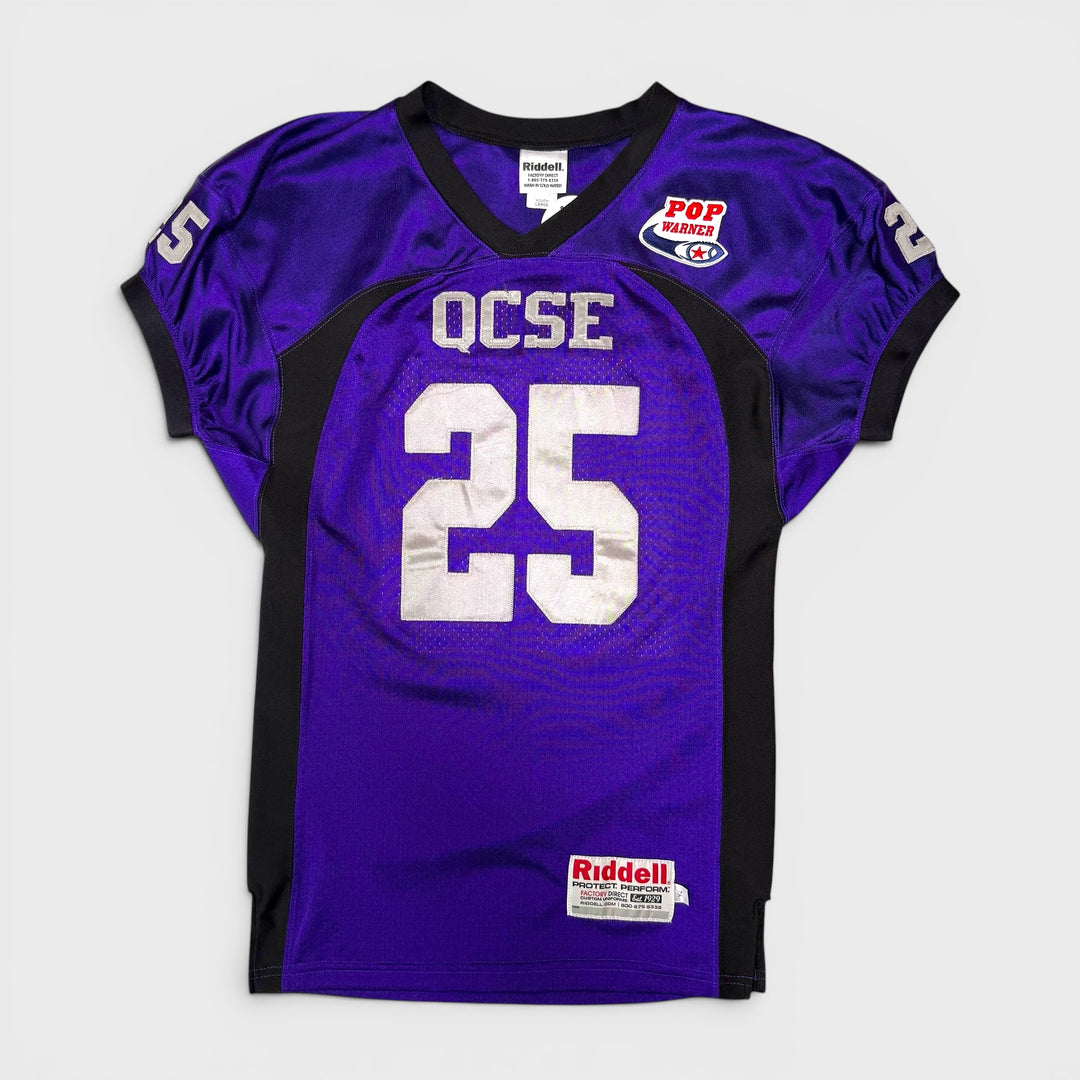 Riddell Pop Warner QCSE #25 Football Jersey purple L (Youth) - Shop-Tetuan