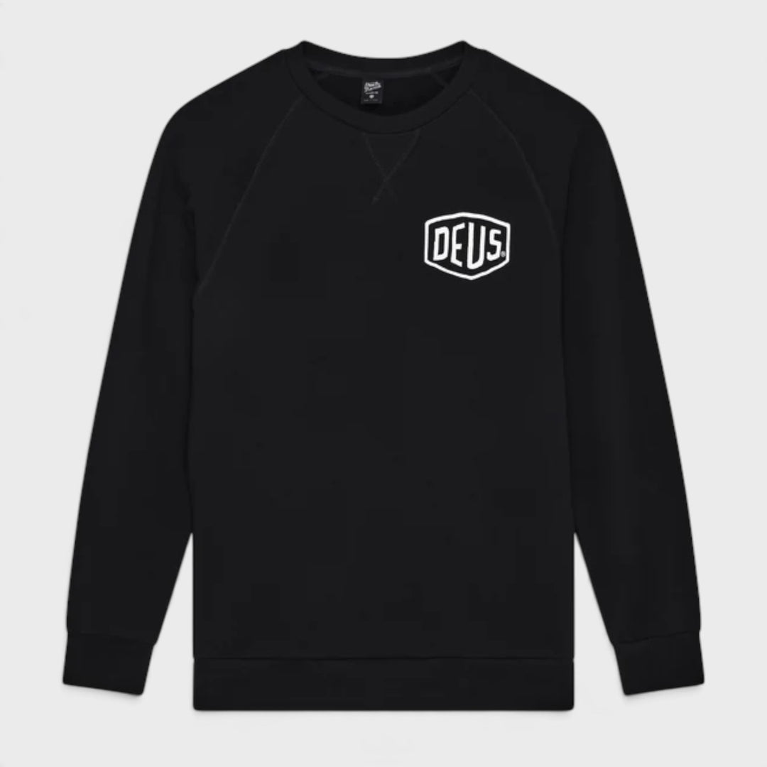 Deus Ex Machina Harajuku Address crew black - Shop-Tetuan