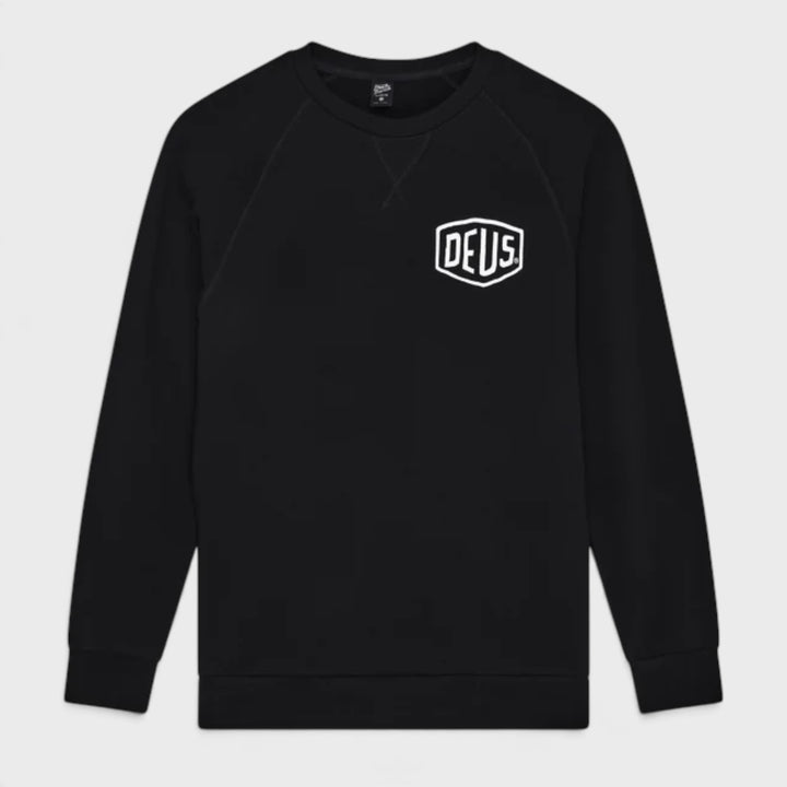Deus Ex Machina Harajuku Address crew black - Shop-Tetuan