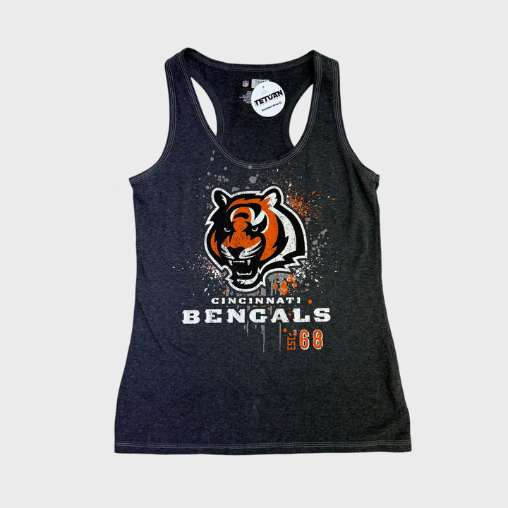 Team Apparel NFL Womens Cincinnati Bengals tank top charcoal M - Shop-Tetuan