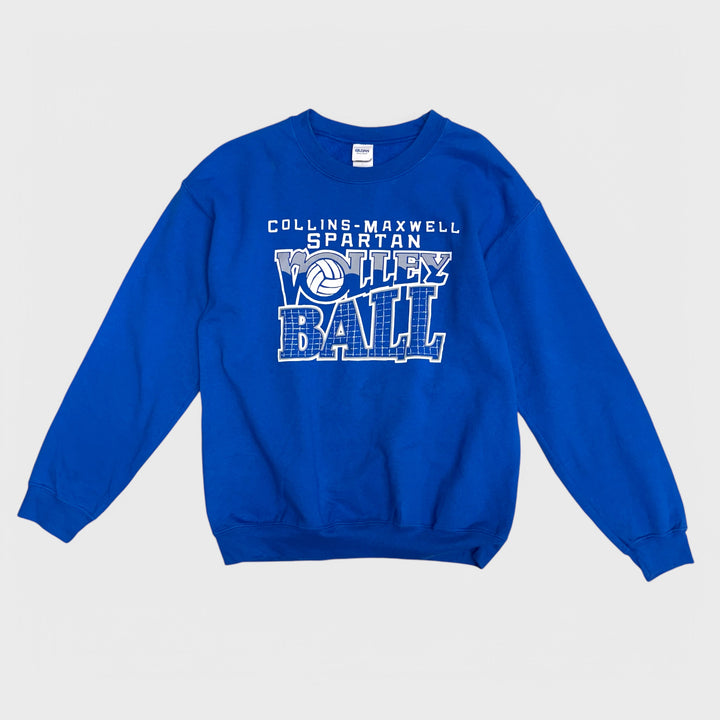 Gildan Collins-Maxwell Spartan Volleyball Crewneck royal blue M - Shop-Tetuan