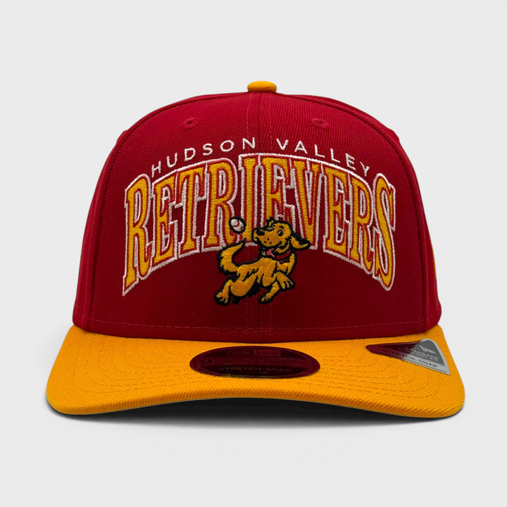 New Era Theme Night Wordmark 9Seventy Stretch-Snap Hudson Valley Retrievers red/yellow - Shop-Tetuan