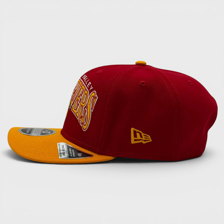 New Era Theme Night Wordmark 9Seventy Stretch-Snap Hudson Valley Retrievers red/yellow - Shop-Tetuan