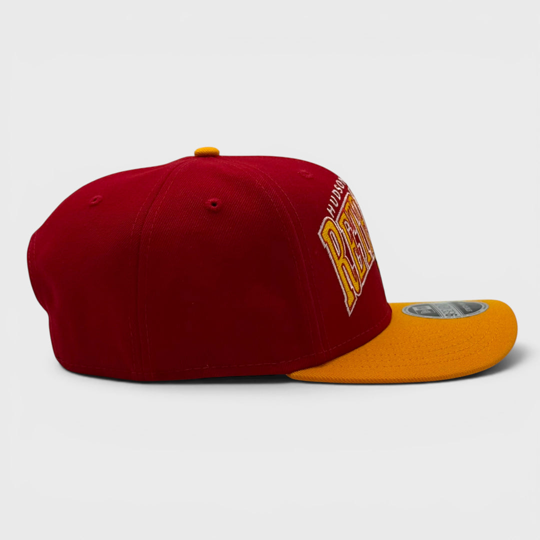 New Era Theme Night Wordmark 9Seventy Stretch-Snap Hudson Valley Retrievers red/yellow - Shop-Tetuan