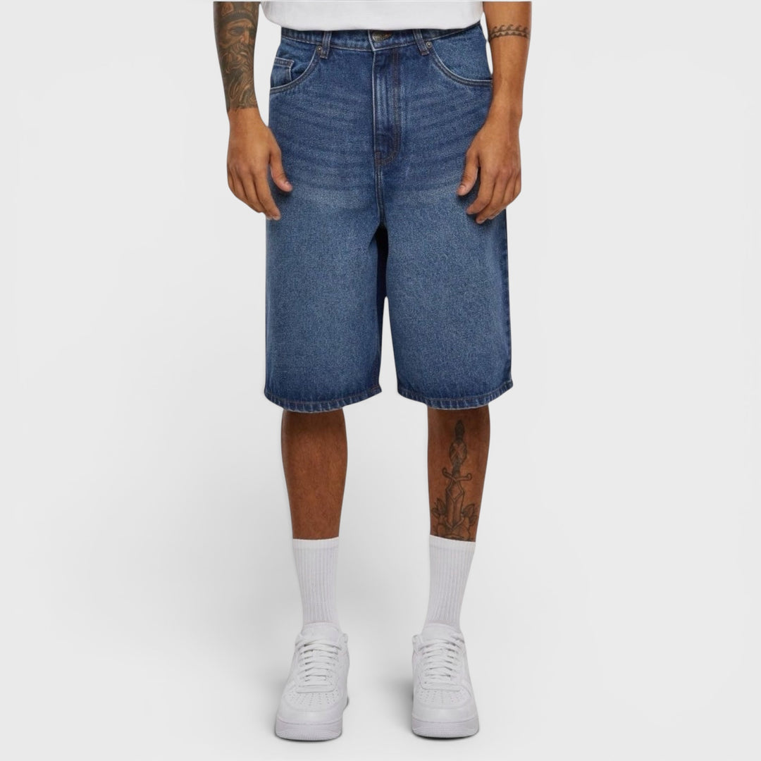 Urban Classics 90's Heavy Denim Shorts new mid blue washed - Shop-Tetuan