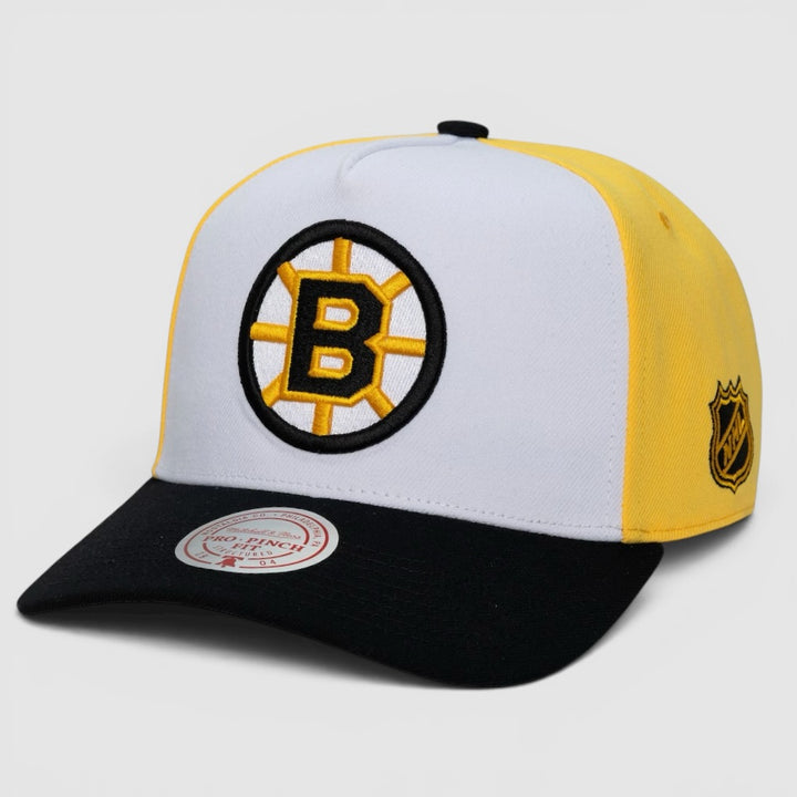 Mitchell &amp; Ness NHL Legendary Home Pro Snapback B Bruins White - Shop-Tetuan