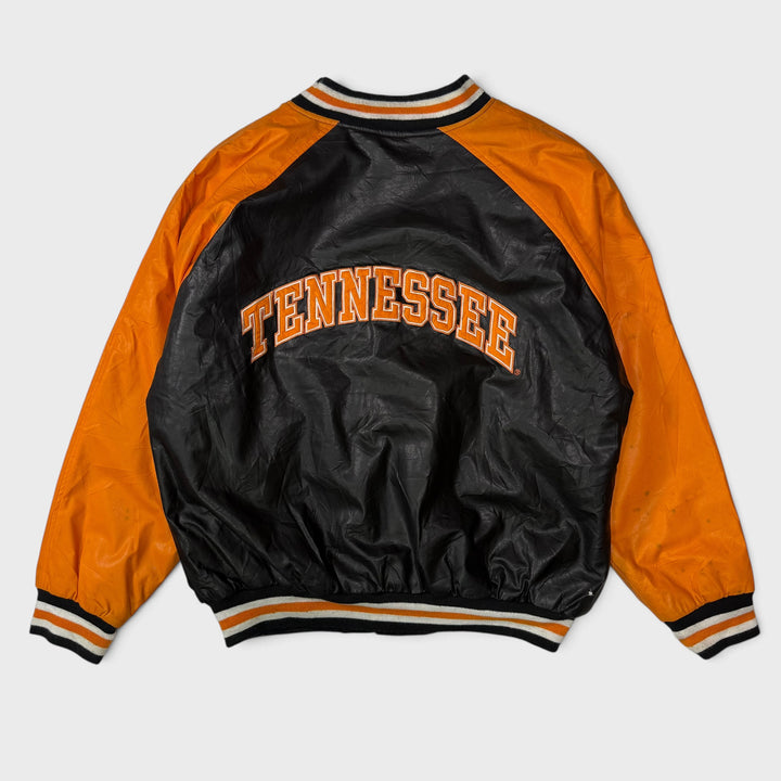 Steve &amp; Barry’s Tennessee Vintage Varsity jacket black/orange L - Shop-Tetuan