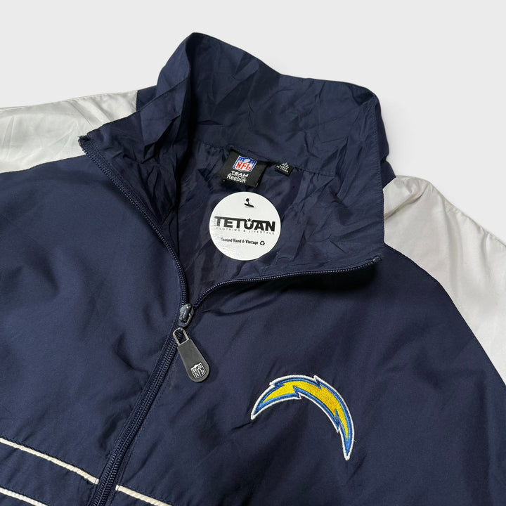 Reebok Team Apparel NFL Los Angeles Charges Windbreaker navy/grey XL - Shop-Tetuan
