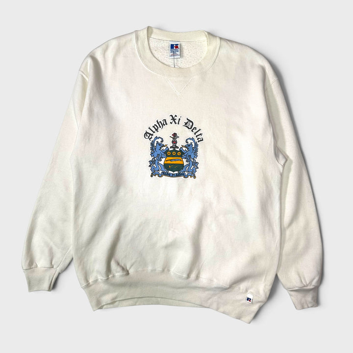 Russell Athletic Alpha Xi Delta crewneck white XXL - Shop-Tetuan