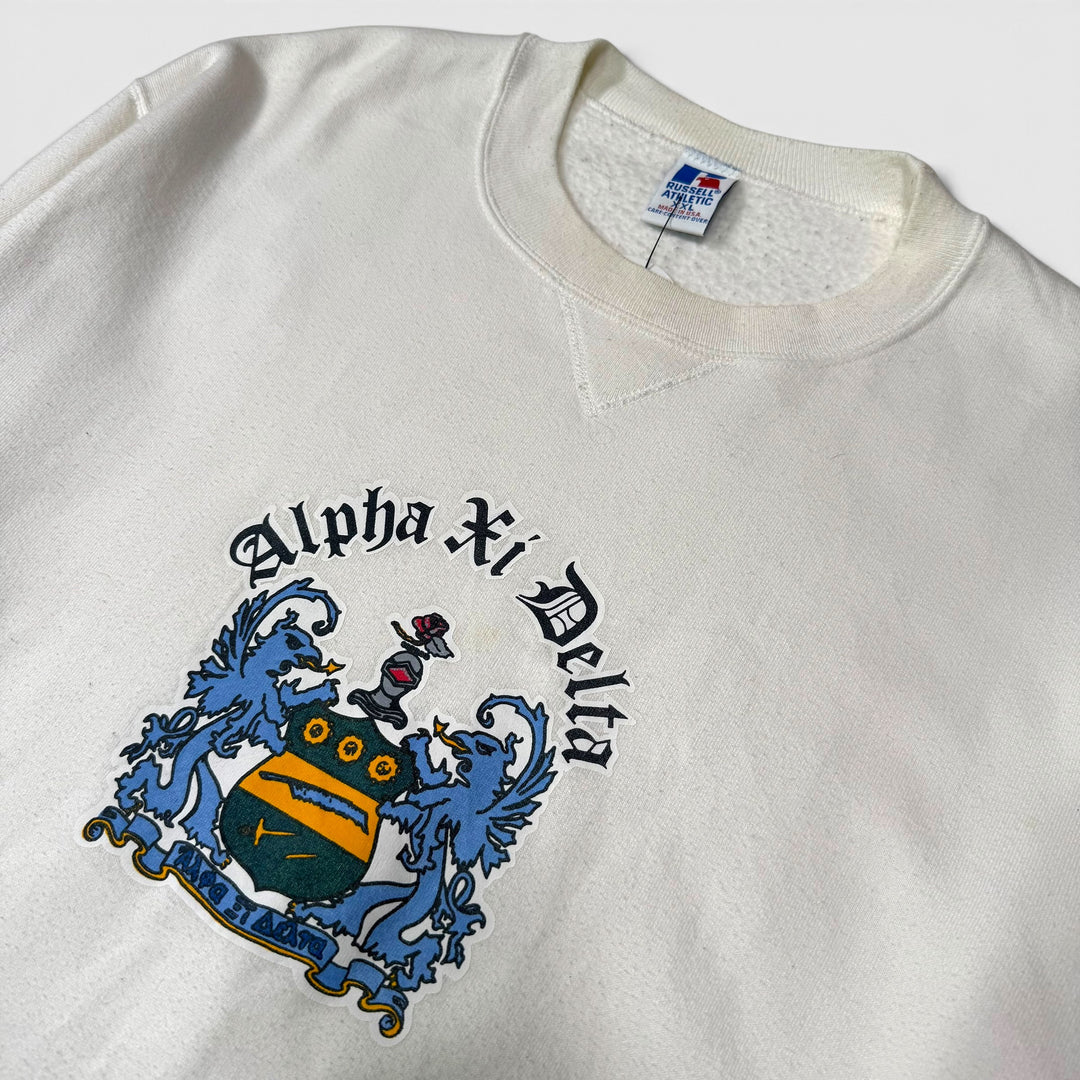 Russell Athletic Alpha Xi Delta crewneck white XXL - Shop-Tetuan