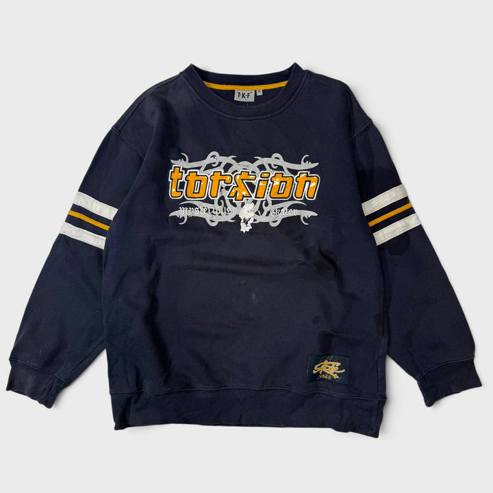 T-K-F Torsion Mysterious Skater crewneck navy XL - Shop-Tetuan