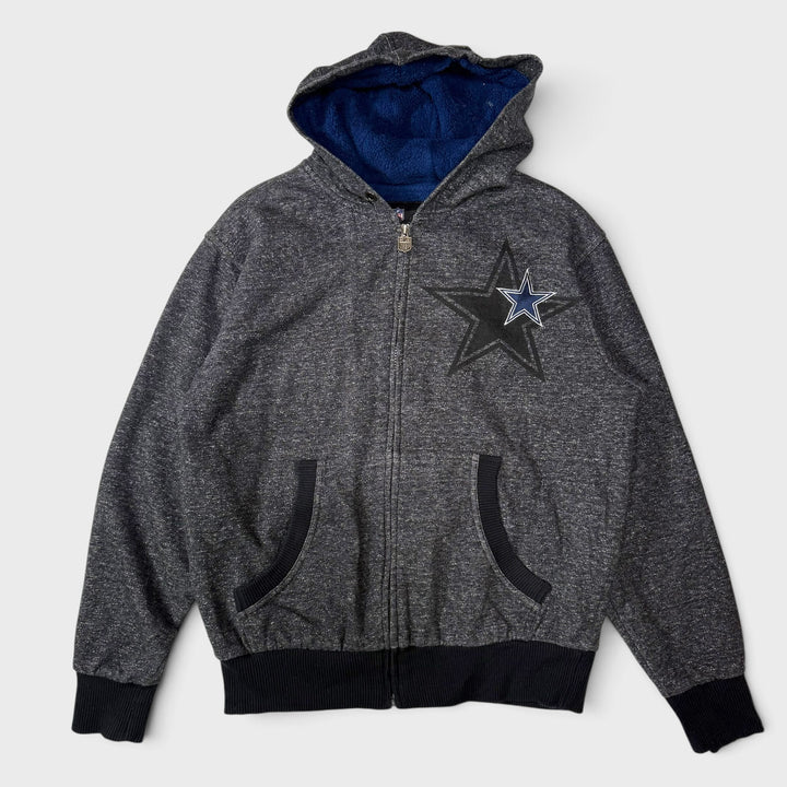 NFL PRO Line Dallas Cowboys Sherpa Zip Hoodie grey M - Shop-Tetuan