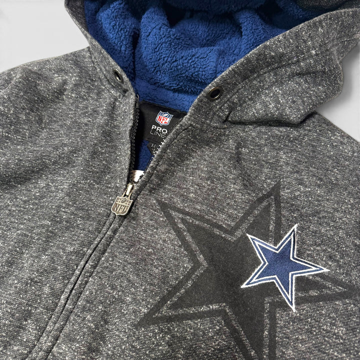 NFL PRO Line Dallas Cowboys Sherpa Zip Hoodie grey M - Shop-Tetuan