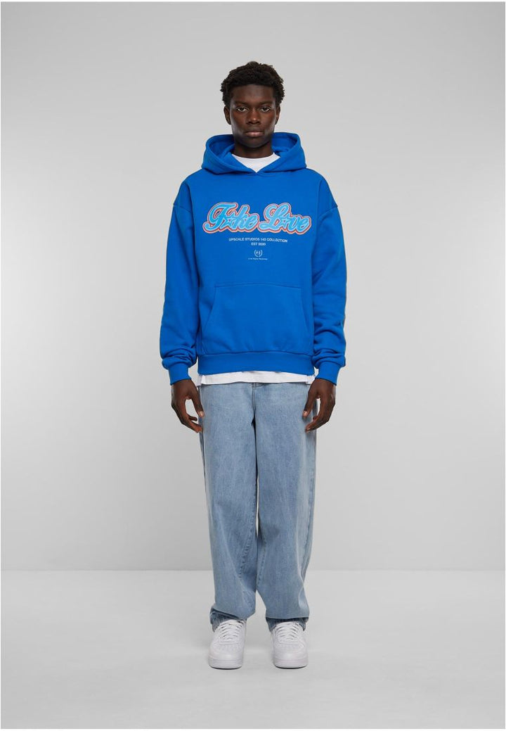 Mister F*ke L*ve Ultra Heavy Oversize Hoodie cobalt blue - Shop-Tetuan
