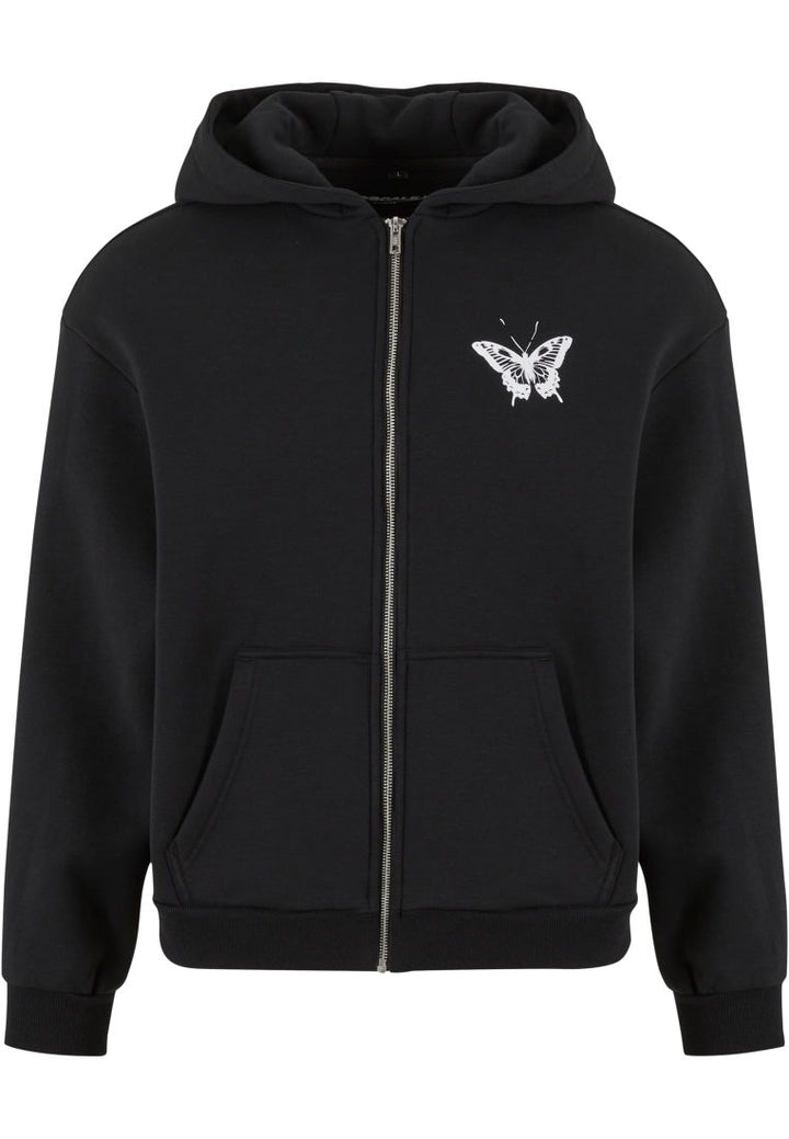 Mister Let‘s Get Lost Fluffy Zip Hoody black - Shop-Tetuan