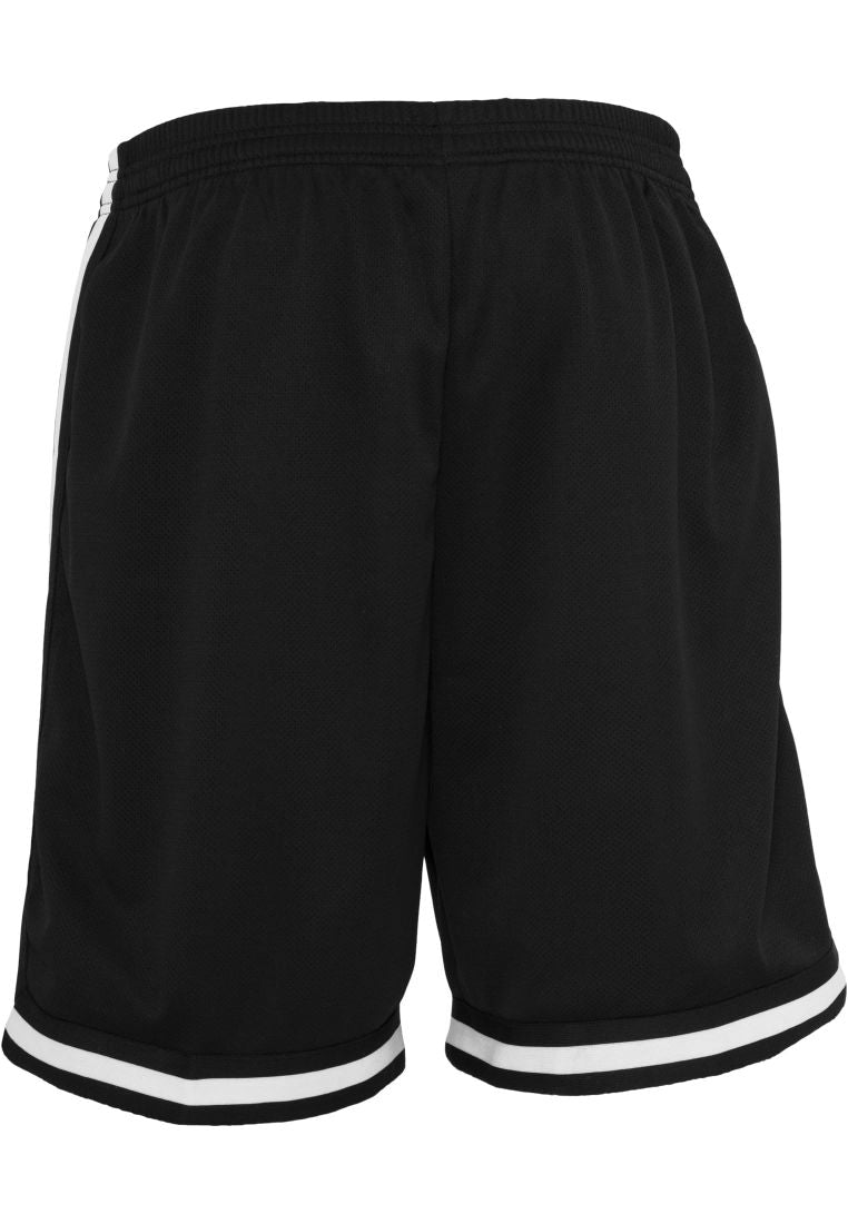 Urban Classics Stripes Mesh Shorts blkblkwht