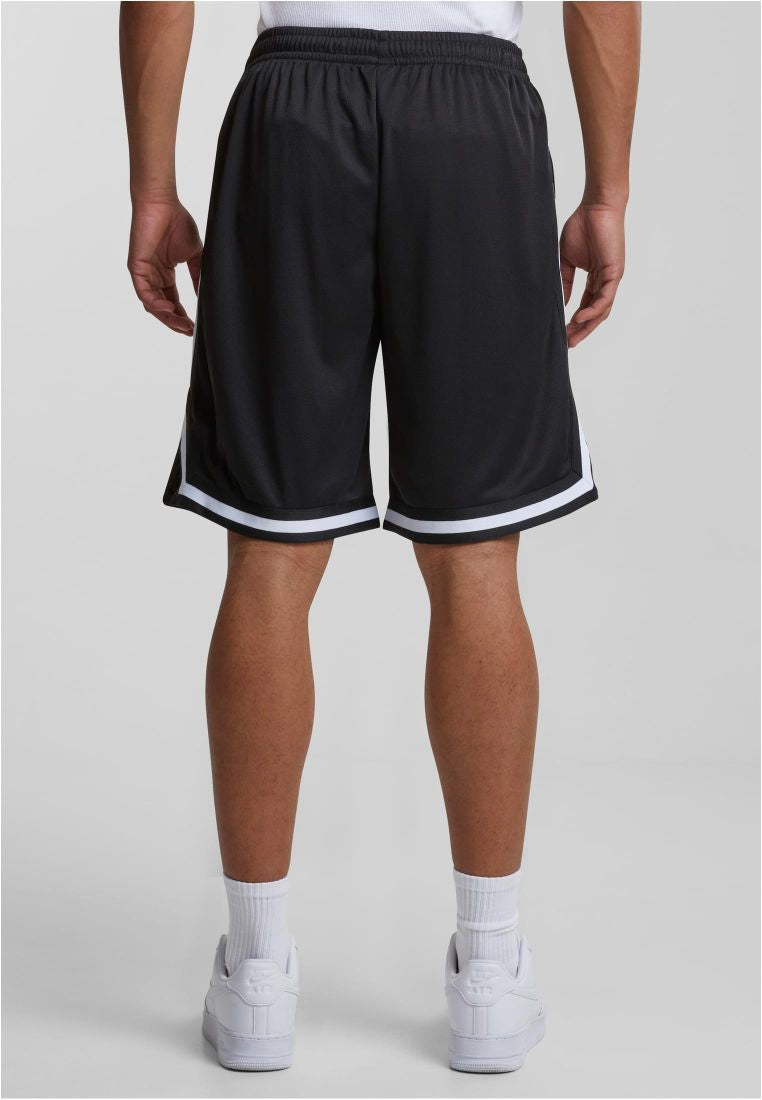 Urban Classics Stripes Mesh Shorts blkblkwht