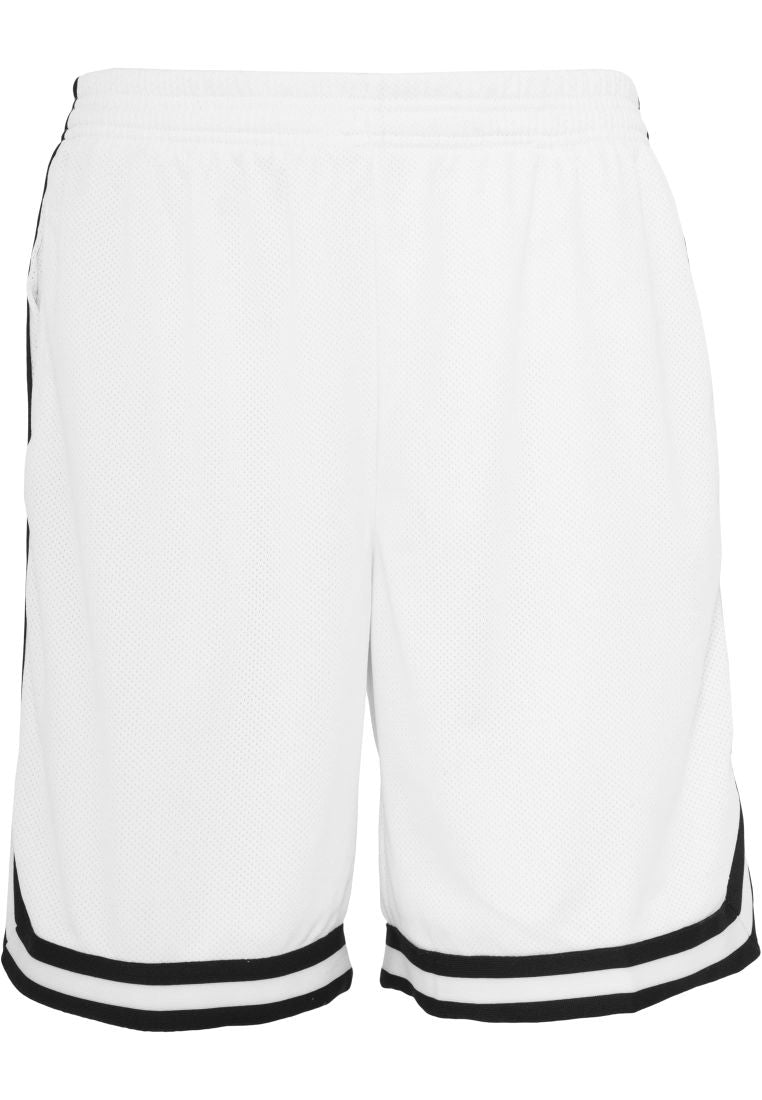 Urban Classics Stripes Mesh Shorts whtblkwht
