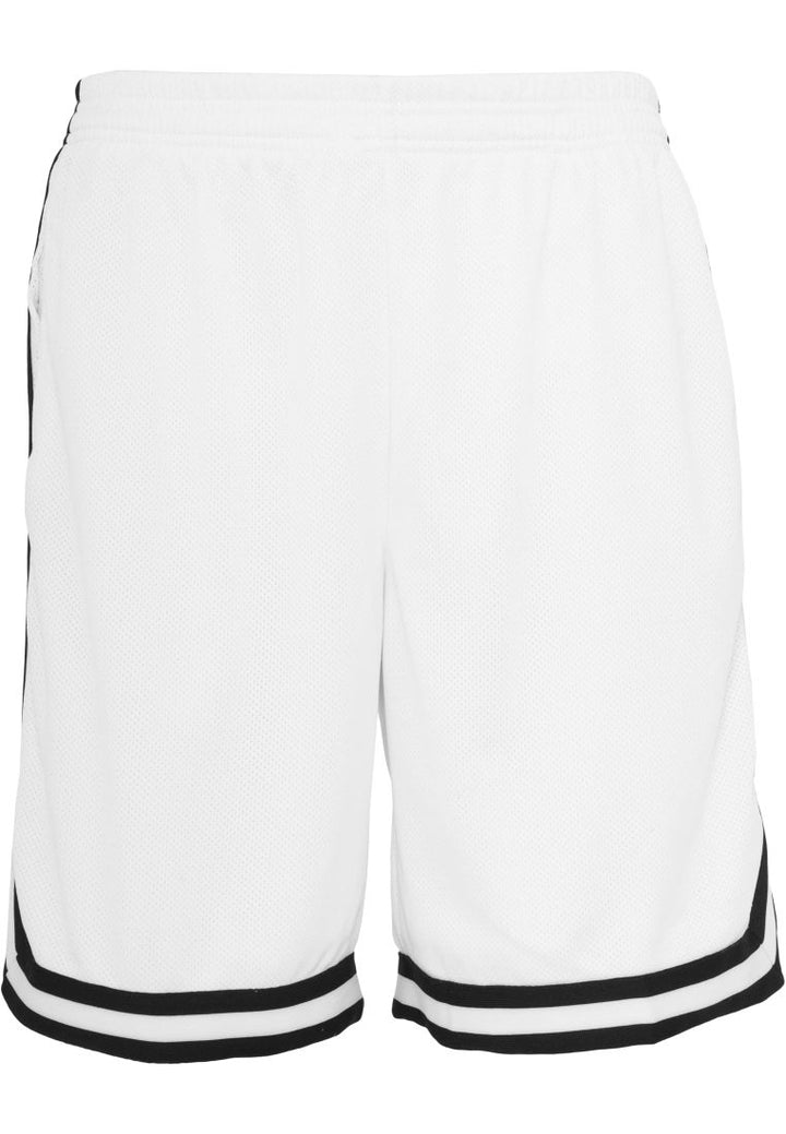 Urban Classics Stripes Mesh Shorts whtblkwht
