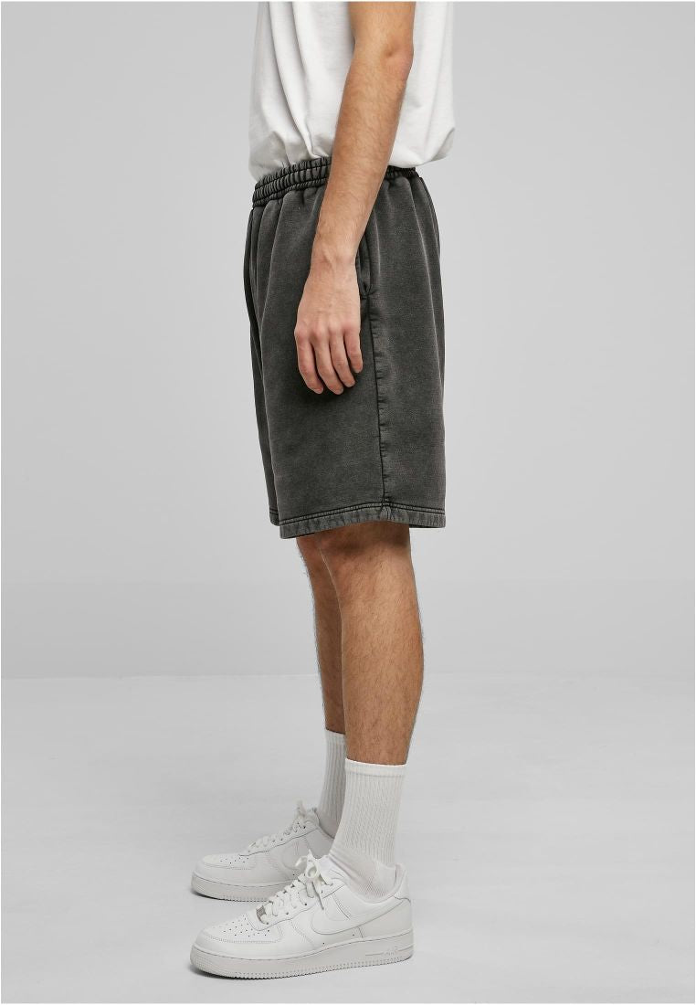 Urban Classics Heavy Stone Washed Sweat Shorts black