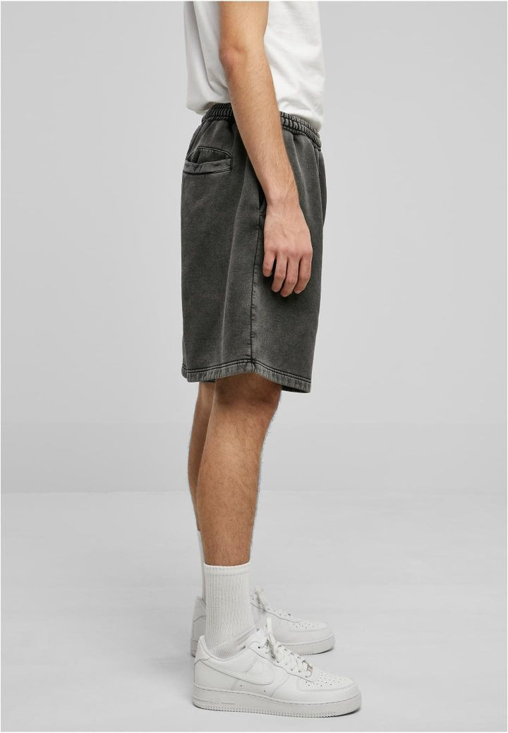 Urban Classics Heavy Stone Washed Sweat Shorts black