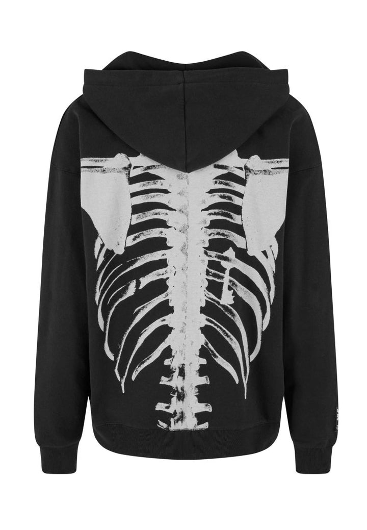 Zoo York Skeleton Zip Hoodie black