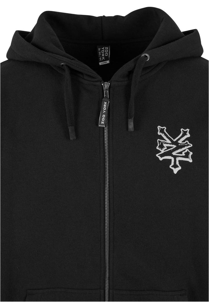 Zoo York Skeleton Zip Hoodie black