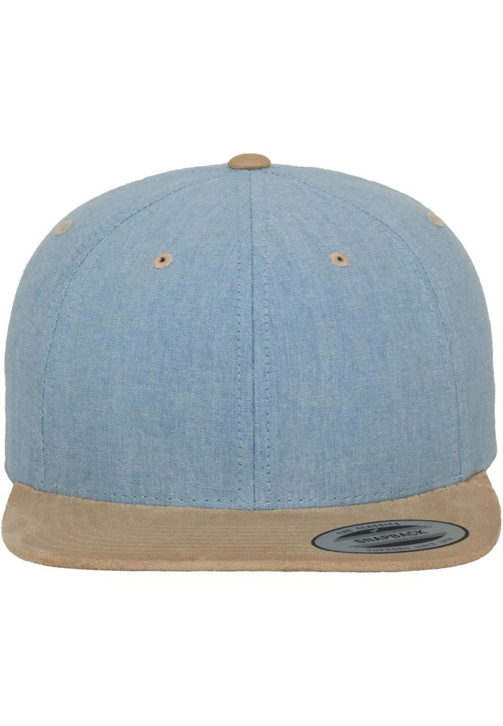 The Classics Chambray-Suede Snapback blue/beige - Shop-Tetuan