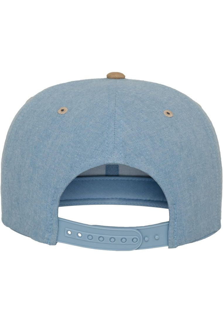 The Classics Chambray-Suede Snapback blue/beige - Shop-Tetuan
