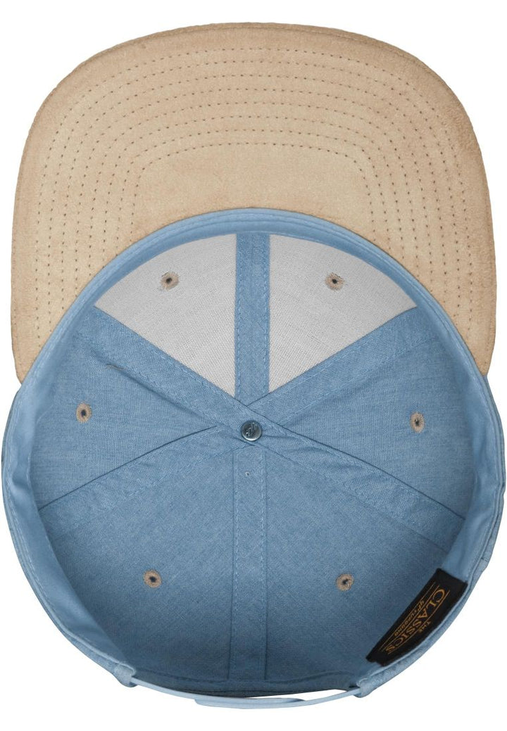 The Classics Chambray-Suede Snapback blue/beige - Shop-Tetuan