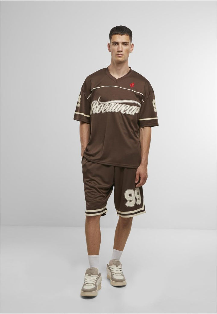 Rocawear BALLER Trikot tee chocolate brown - Shop-Tetuan