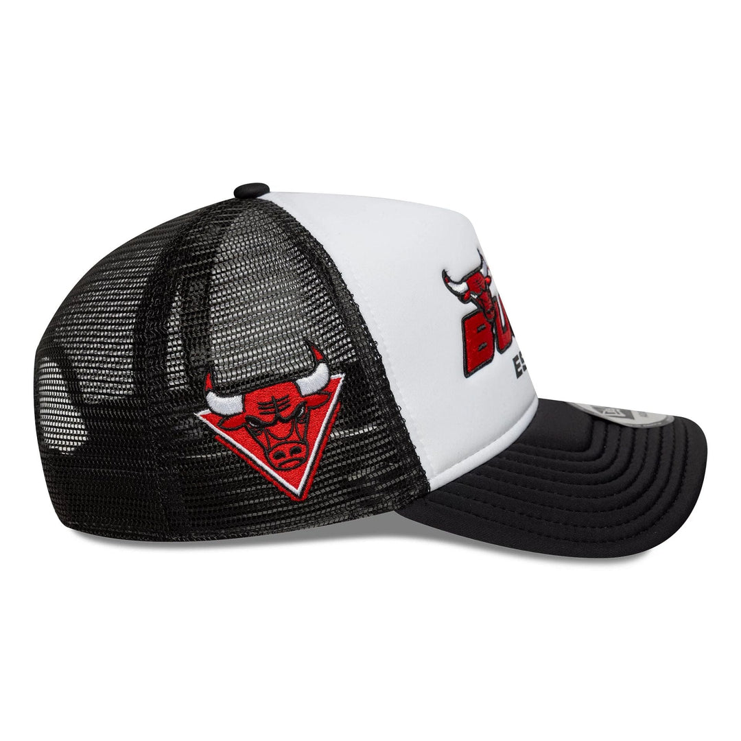 New Era NBA Graphic Black 9FORTY A-Frame Trucker C Bulls white/black - Shop-Tetuan