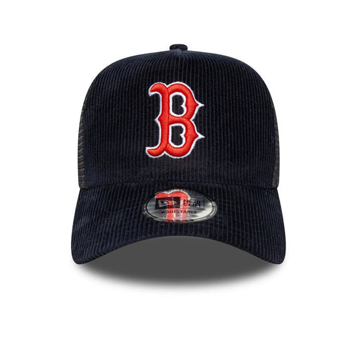 New Era MLB Cord Navy 9FORTY A-Frame Trucker B Red Sox navy - Shop-Tetuan