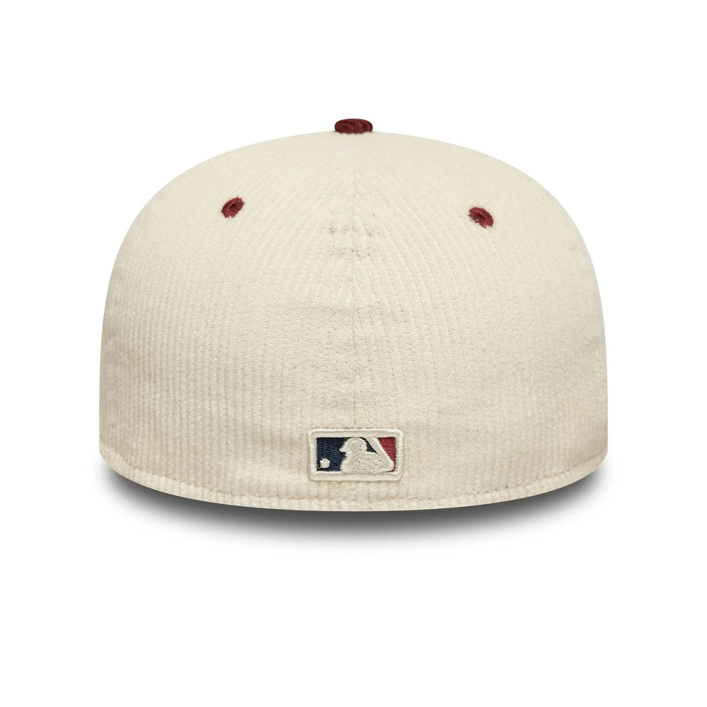 New Era MLB Cord Cream Low Profile 59FIFTY NY Yankees cream/maroon - Shop-Tetuan