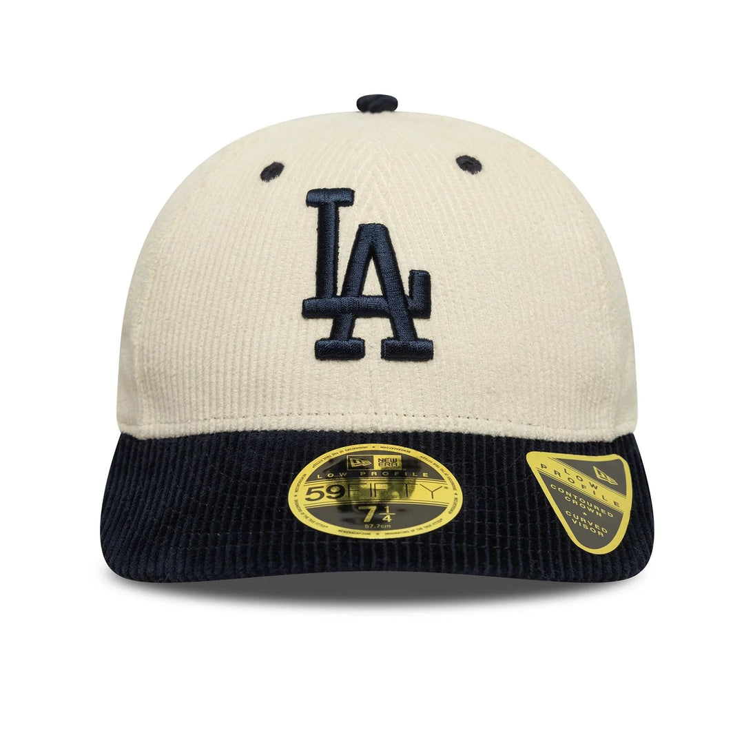 New Era MLB Cord Cream Low Profile 59FIFTY LA Dodgers cream/navy - Shop-Tetuan