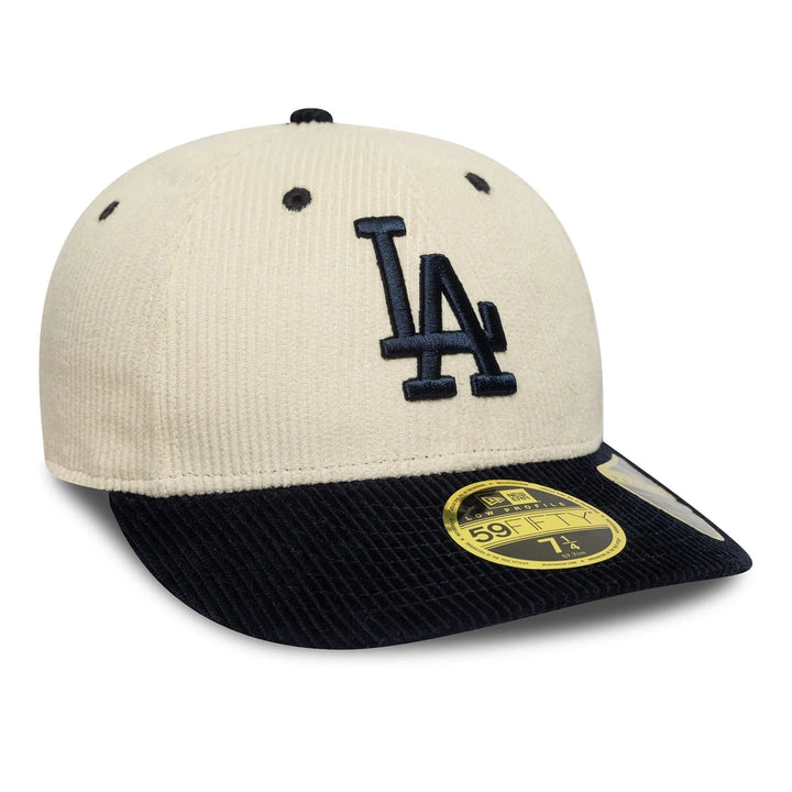 New Era MLB Cord Cream Low Profile 59FIFTY LA Dodgers cream/navy - Shop-Tetuan
