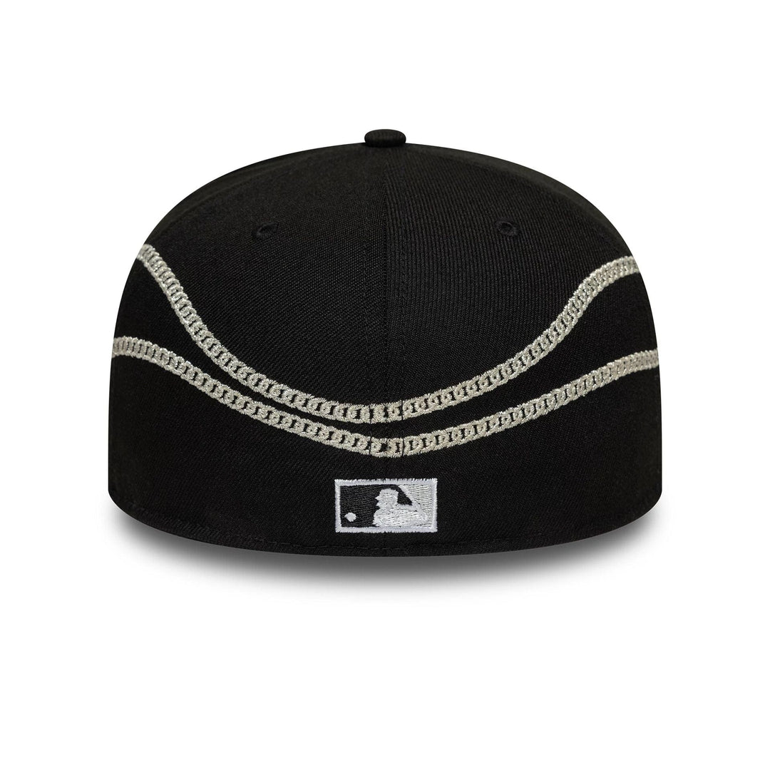 New Era  MLB Chain Wrap Black 59FIFTY C White Sox black - Shop-Tetuan