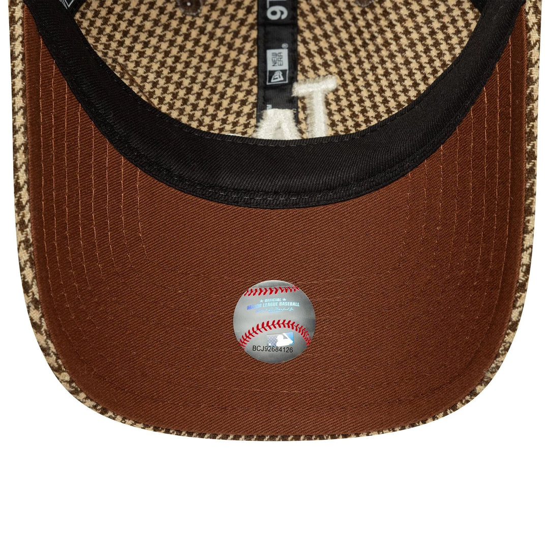 New Era MLB Houndstooth Brown 9TWENTY LA Dodgers brown - Shop-Tetuan
