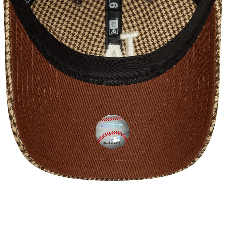 New Era MLB Houndstooth Brown 9TWENTY LA Dodgers brown - Shop-Tetuan