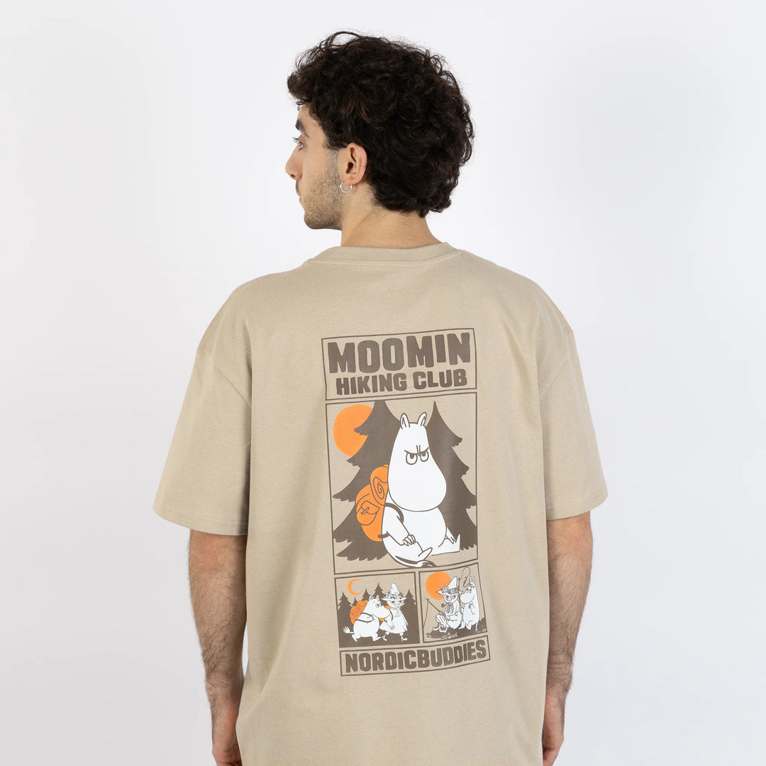 Moomin Muumi Hiking Club tee khaki