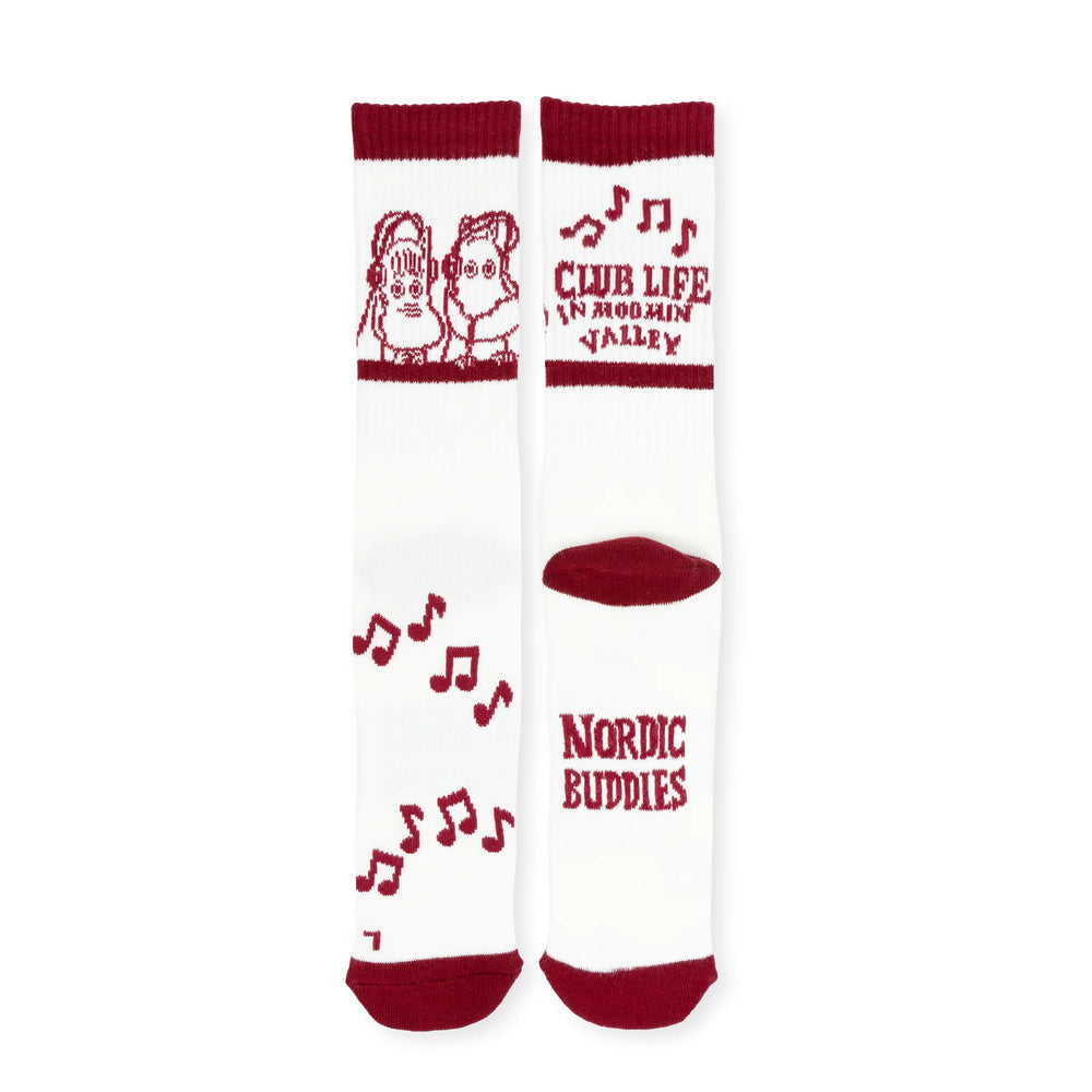 Moomin Club Life Socks white/red - Shop-Tetuan
