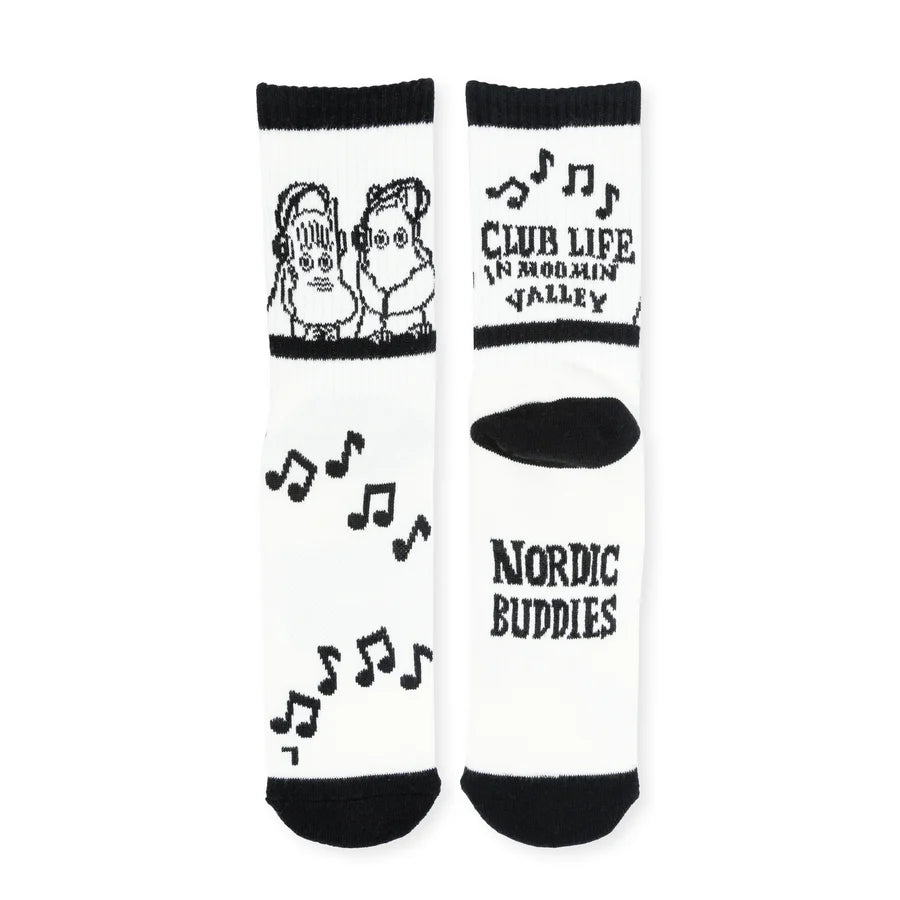 Moomin Club Life socks black/white - Shop-Tetuan