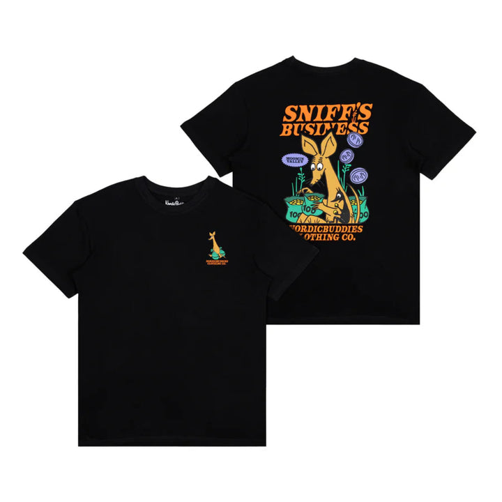Moomin Nipsu Bisnes tee black - Shop-Tetuan