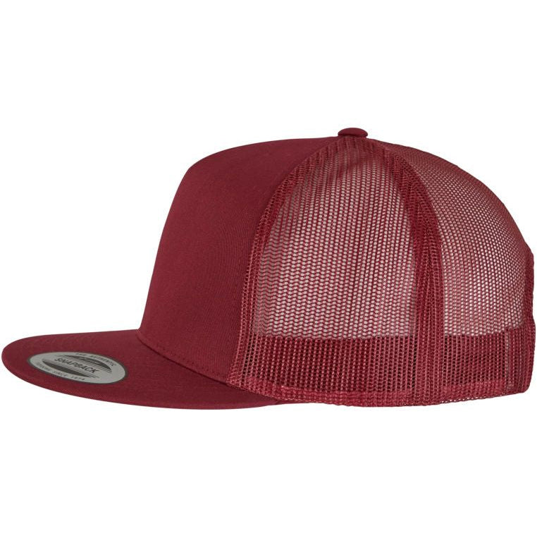 The Classics Yupoong trucker snapback maroon