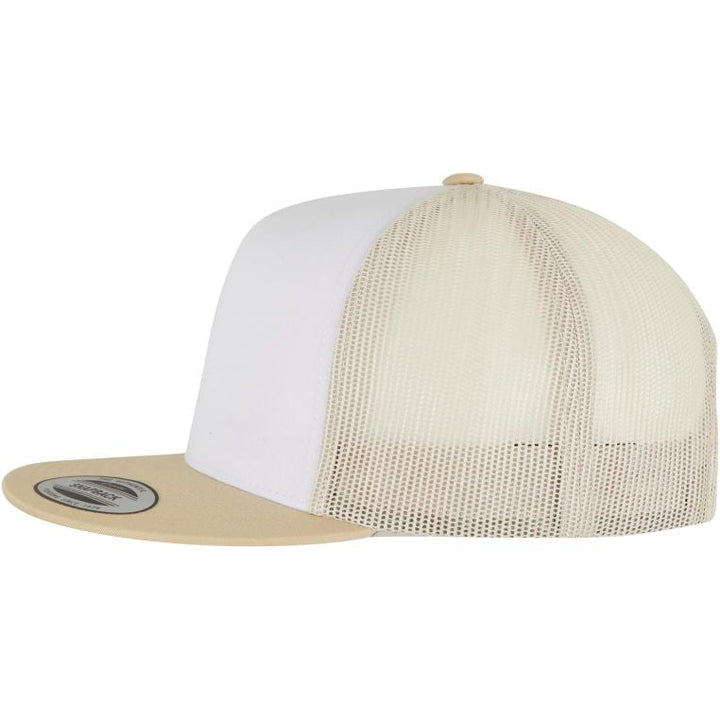 The Classics Yupoong trucker snapback gold/white/beige