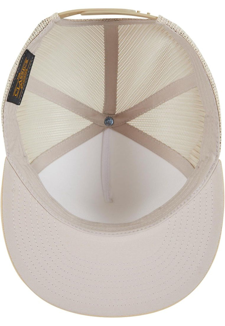 The Classics Yupoong trucker snapback gold/white/beige