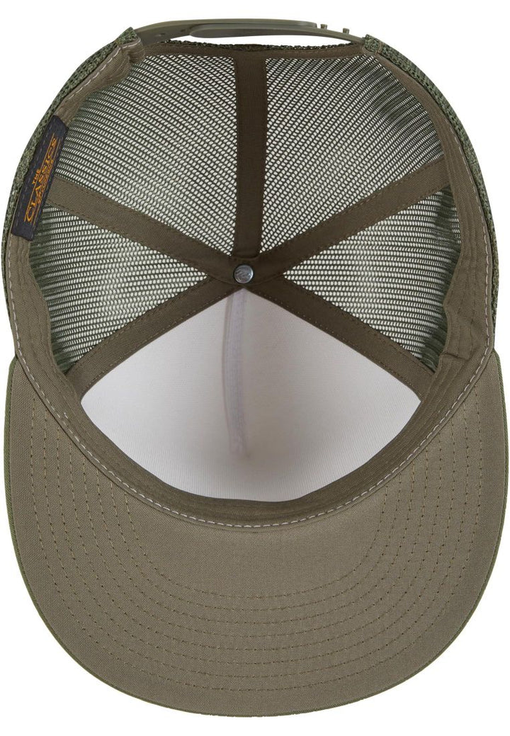 The Classics Yupoong trucker snapback olive/white/loden